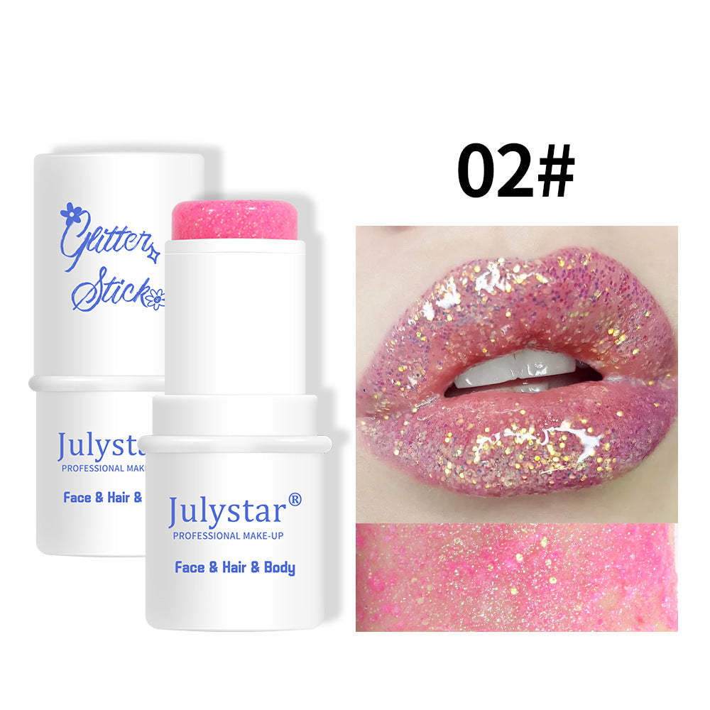 Barra de glitter brillante para cara, labio y cuerpo, hay 8 colores diferentes