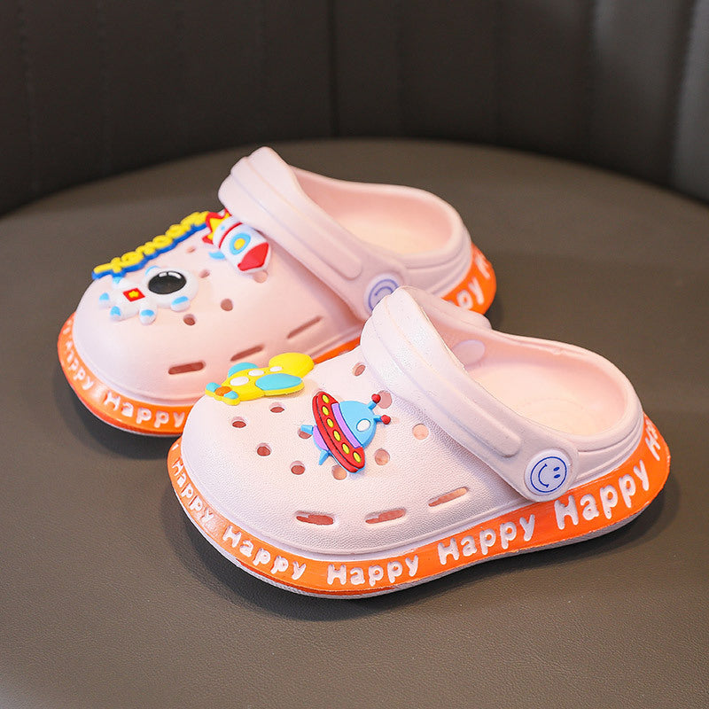 Sandalias de astronautas tipo Crocs para niños